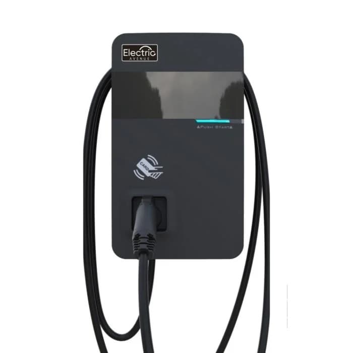 Sea 2 Sky EV Solutions Inc. AXLU111001D1P1-RW - Ax48, 48a, Wall-mount, 5” Display, 16.4ft Cable, Lan + Wi- Fi + 4g, Ocpp, Iso15118, Ctep Certified, Energy Star, 2 Rfid Cards Included, Optional Credit Card Reader