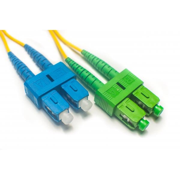 42-units min. FS.Com  Sc Upc To Sc Apc 9/125 Os2 Duplex Single-mode Fiber Optic Patch Cable, 3.0mm, Lszh, 5m - RFX-33088-5.0