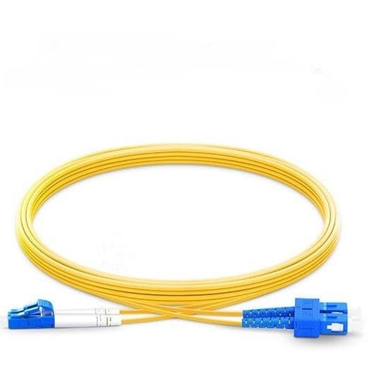 FS.Com RFX-40222J-1.0 - Lc Upc To Sc Upc 9/125 Os2 Duplex Single-mode Pvc Fiber Patch Cable, 1.0 Meters