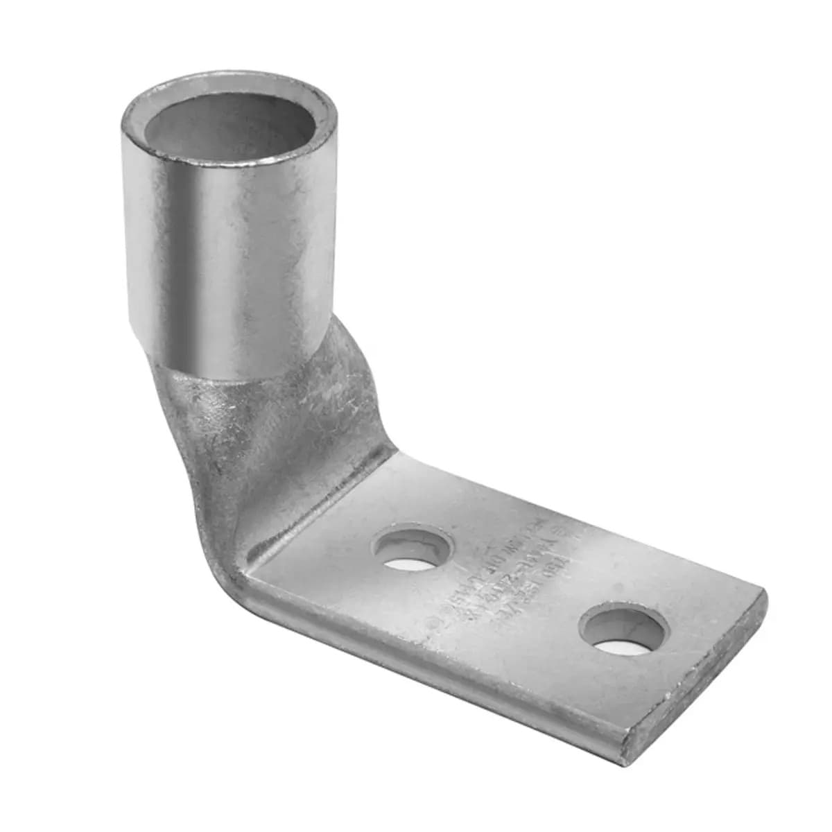 5-units min. Burndy  #6 Awg - 2 Hole - 1/4" Stud Size - 1" Space - Window - 90 Degree Tongue - Long Barrel - YAZ6C2TC14E190
