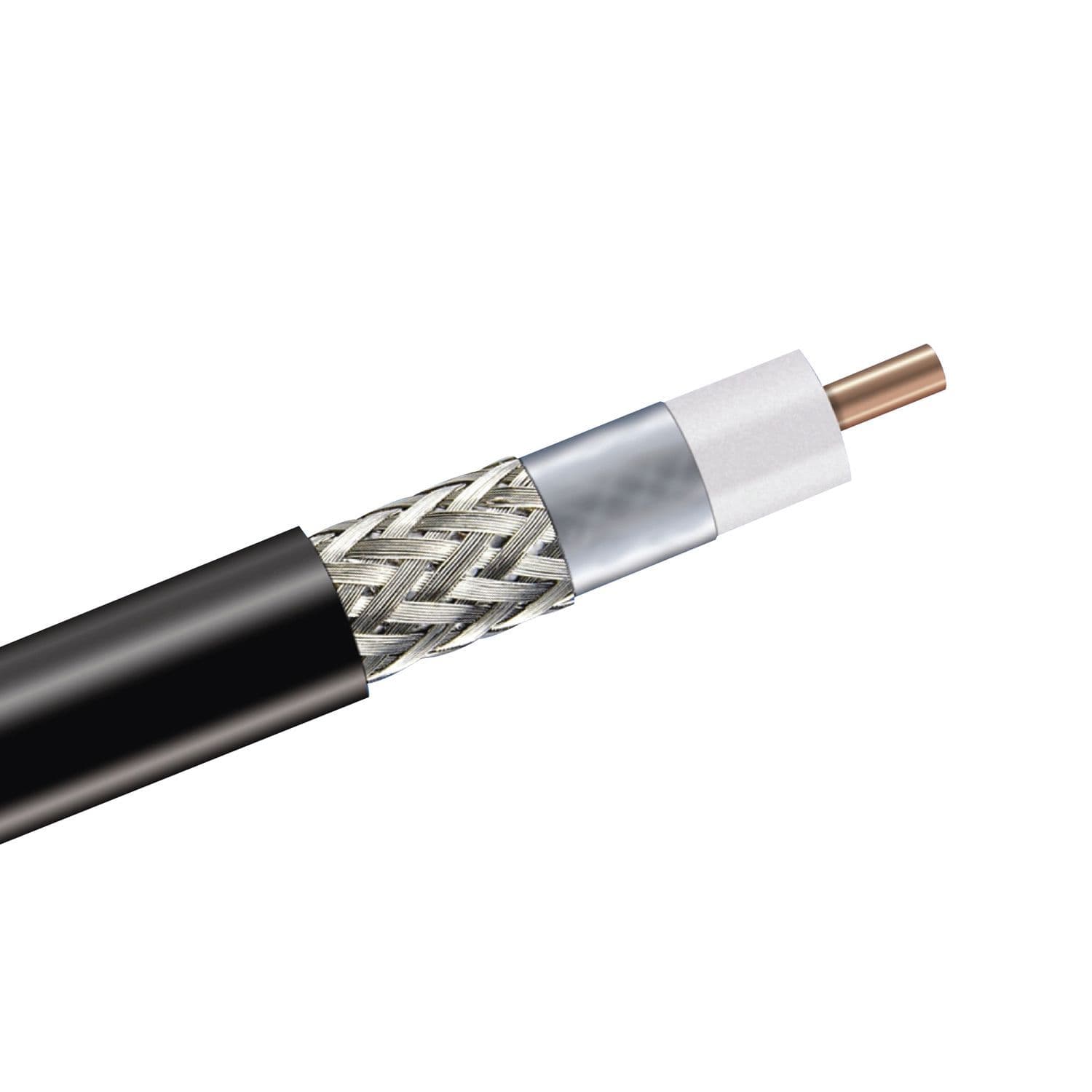 442-units min. Andrew  Trueconnect - 400 Type Braided Coaxial Braided Cable; 50 Ohm, Black Jacket - WS-400