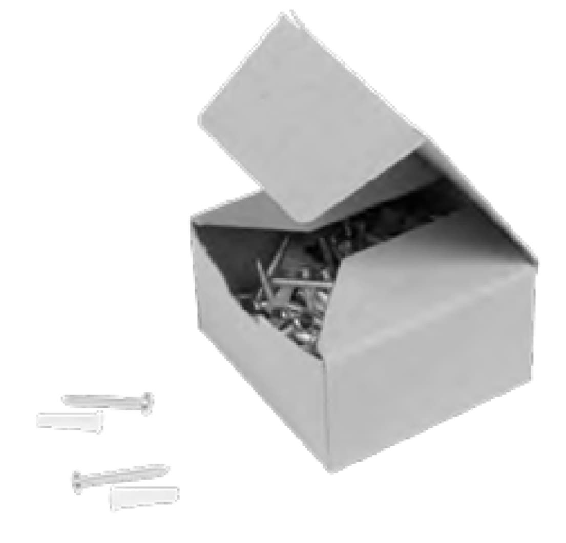 521-units min. Belden  Kit Anchor Plastic #10 Screws #2 Anchors - Min Order Qty 50 - 12-58220