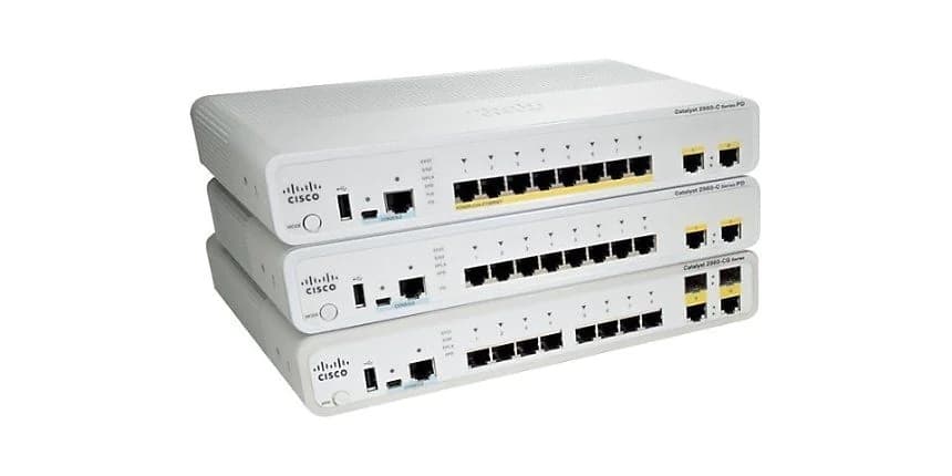 Cisco WS-C2960CG-8TC-L - Switch, Catalyst 2960c Switch 8 Ge 2 X Dual Uplink Lan Base,incl: 1 Cab-ac, Mfr# Ws-c2960cg-8tc-l