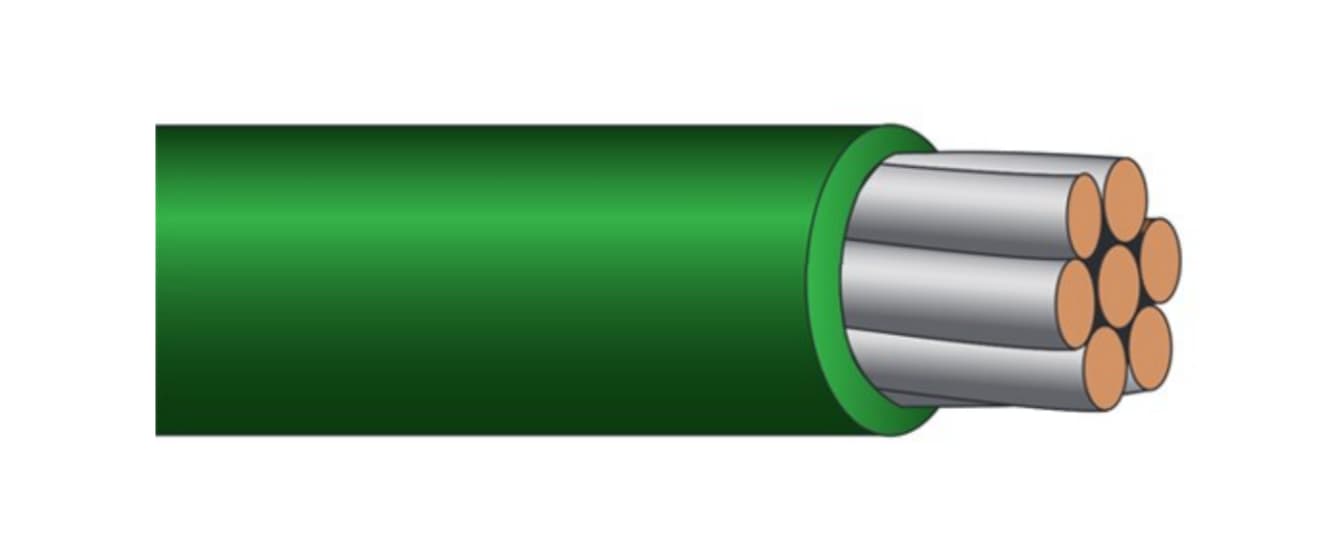 124-units min. Harger  Wr61tc803 6 Awg Green Thw2 Sun Resistindoor/outdoor Ground Wire; 6 Awg 1 Conductor 7 Str Tinnedcopper Green Pvc Insl. Jacketod: 0.304in. Sold Per Ft (40109901547) - WR-61TC-803