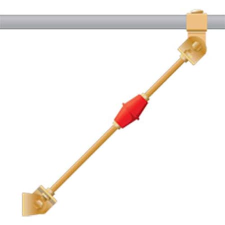 2-units min. Generic Brand  Equipment Rack Earthwuake Brace Kit, 5/8 Hardware - INFEARTHQUAKEBRACE