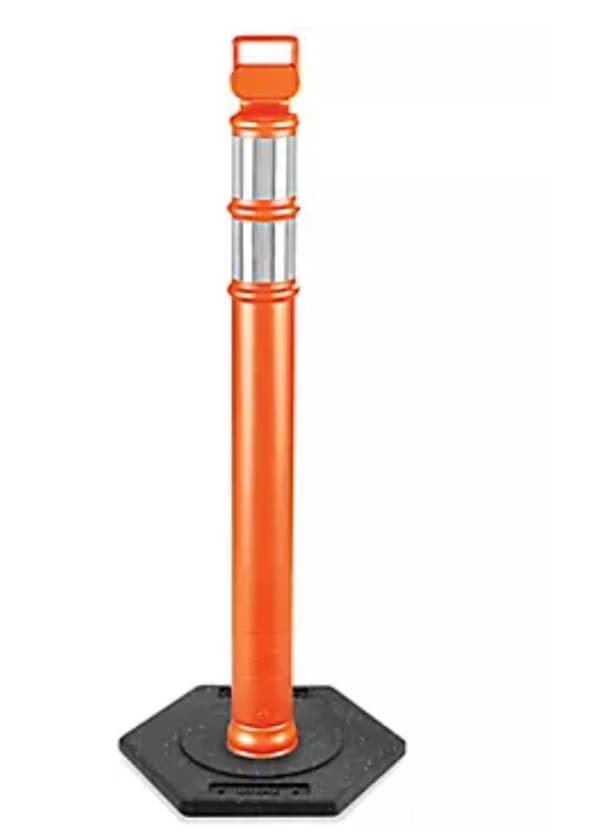 3-units min. ULine  Delineator Post - 45 Orange W/base - H-2391