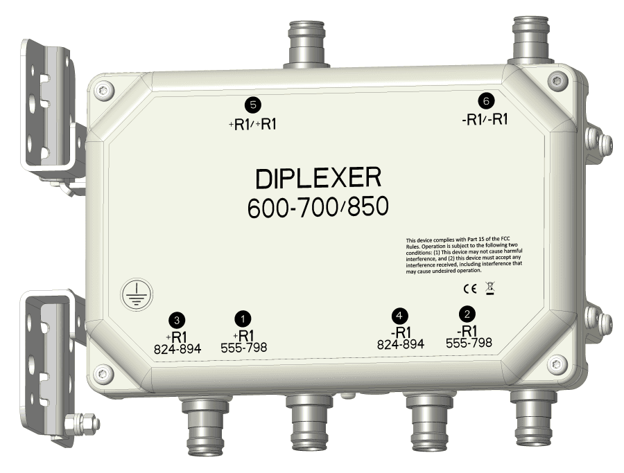 Kaelus DBCT108F1V92-1 - DIPLEXER TWIN 600-700/850 DC AUTOSENSE