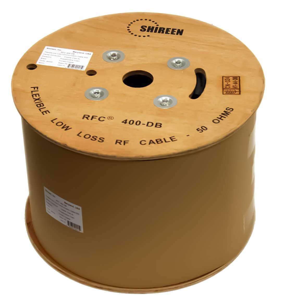 124-units min. Shireen RFC400 – Coaxial Cable – High-Performance – 152m Spool - RFC400-DB