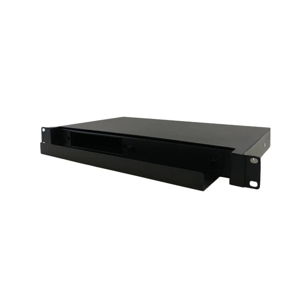 4-units min. Infinite Cables  1u 19" Rackmount Fdu With Slide Out (holds 2 Panels) - Black - PP-F1000-1UBK