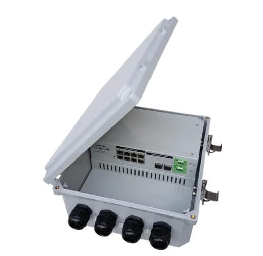 Inscape Data Corporation LPS2802AT-T1 - Outdoor 10-port Unmanaged Poe Switch