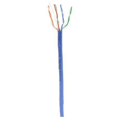 Perfectvision PVCAT5R-BLU-PB - Category 5e Cable, Riser, Blu (blue), 1000' Pull Box