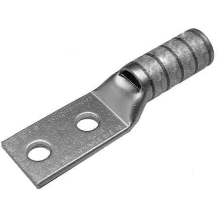 10-units min. Burndy  #14 Awg - #10 Awg Lug, W/insp Window, 2 Hole, 1/4" Stud, 5/8 - YAZV10-2TC14