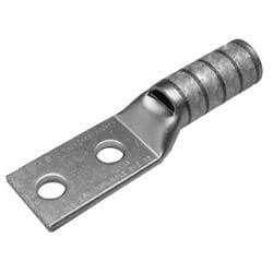 15-units min. Burndy  2 Hole Flex Lug Long Barrel 4/0 Awg 3/8 Bolt Hole 1 Ctr Insp Window Rohs - YAZV282NT38FX