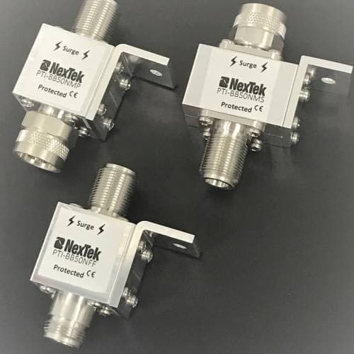 2-units min. NexTek  Dc Block Protector, N (f) Surge, N (m) Protected, 1.5 - 1000 - PTI-BB50-NMP