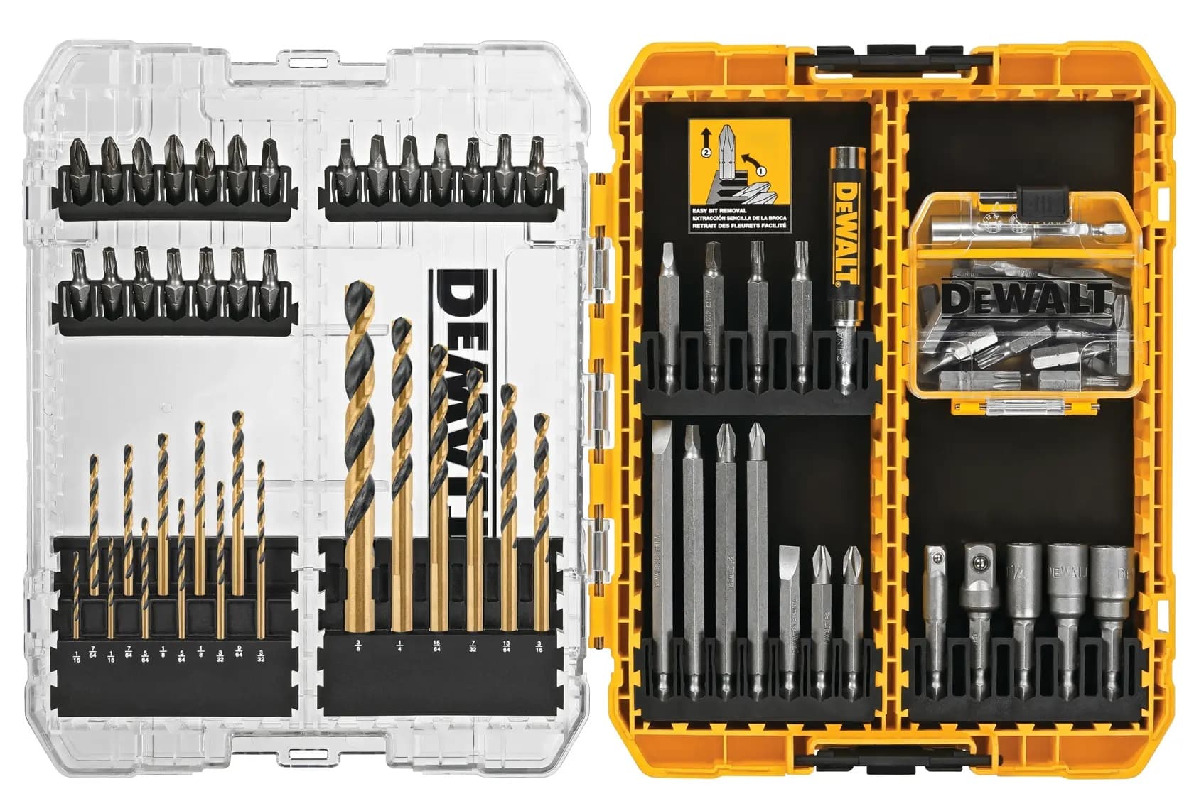 Black & Decker DWAMF1280 - Dewalt Screwdriver Bit Set: Screwdriver Bit Set, 1/4 In Hex Shank Size, S2 Steel