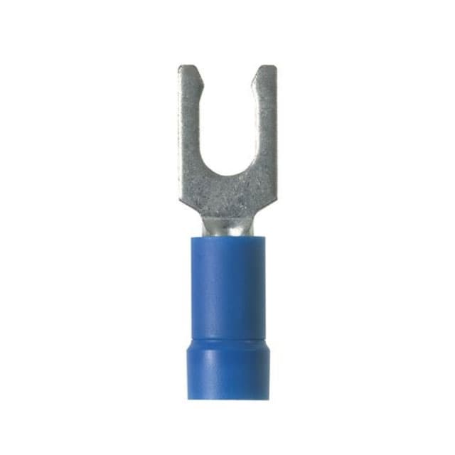 Panduit Corporation PV14-6LF-C - Locking Fork Terminal Vinyl Insulated Funnel Entry 16-14 Awg No 6 Stud Size 100/pk