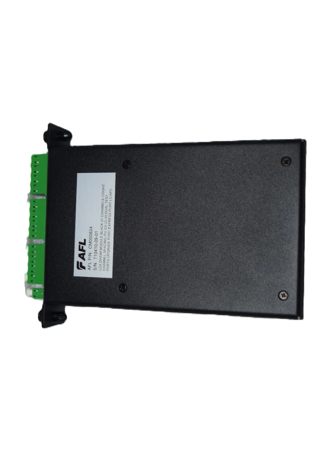 AFL CM000824 - Lgx Dwdm Module Black 20 Channels 100ghz Channel Spacing Itu Ch 20-39 Dual Test Ports Upgrade Port Express Port Lc/apc
