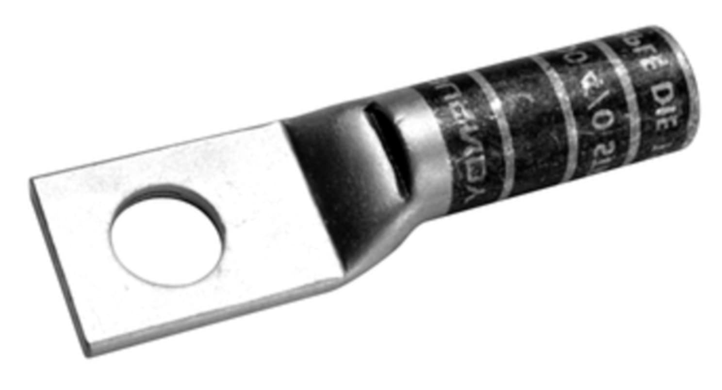 15-units min. Burndy  1 Hole With Inspection Window; #14- #10 Awg Code; 600v-35kv; 1/4 Stud; Long; Compression; 0.27 In Bcd - YAZV10TC1490