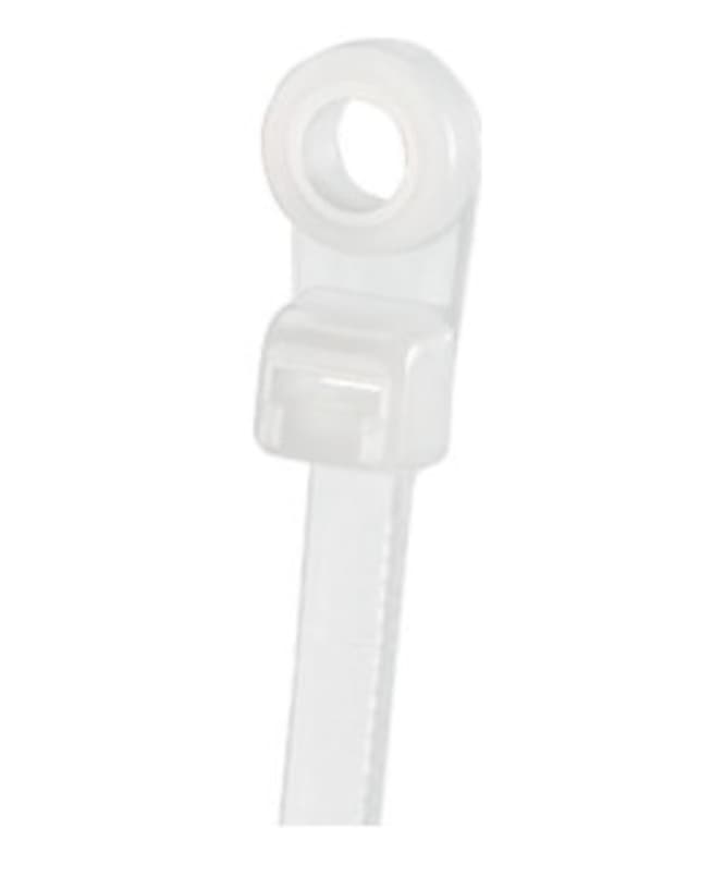 Panduit Corporation PLC2S-S10-C - Clamp Tie Screw Mount Standard Cross Section .190 Inch X 7.9 Inch1.84 Inch Max Bundle Diameter 50 Pound Tensile Strength #10 Screw(m5) Nylon 6.6 100/pkg