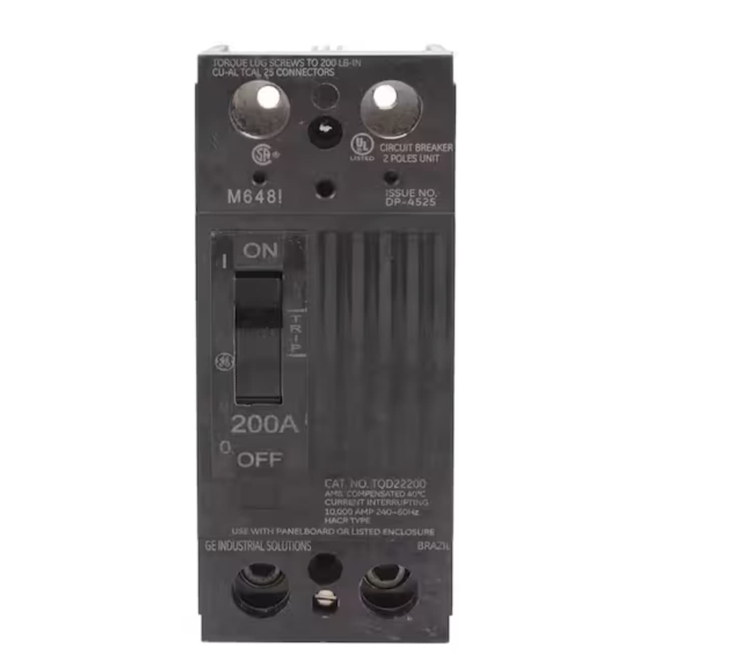 General Electric TQD22200 - Two Pole 200 Amp Breaker