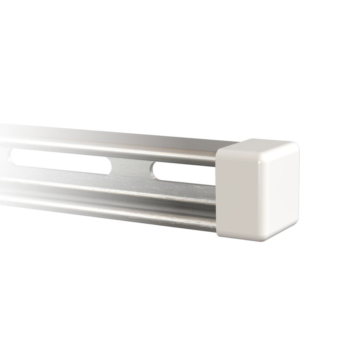 34-units min. Valmont  1-5/8 Unistrut End Caps, White - UNICAP