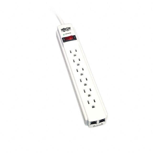 Eaton TLP604TEL - Surge Suppressor 6 Outlet 570 Joules For Modem And Fax