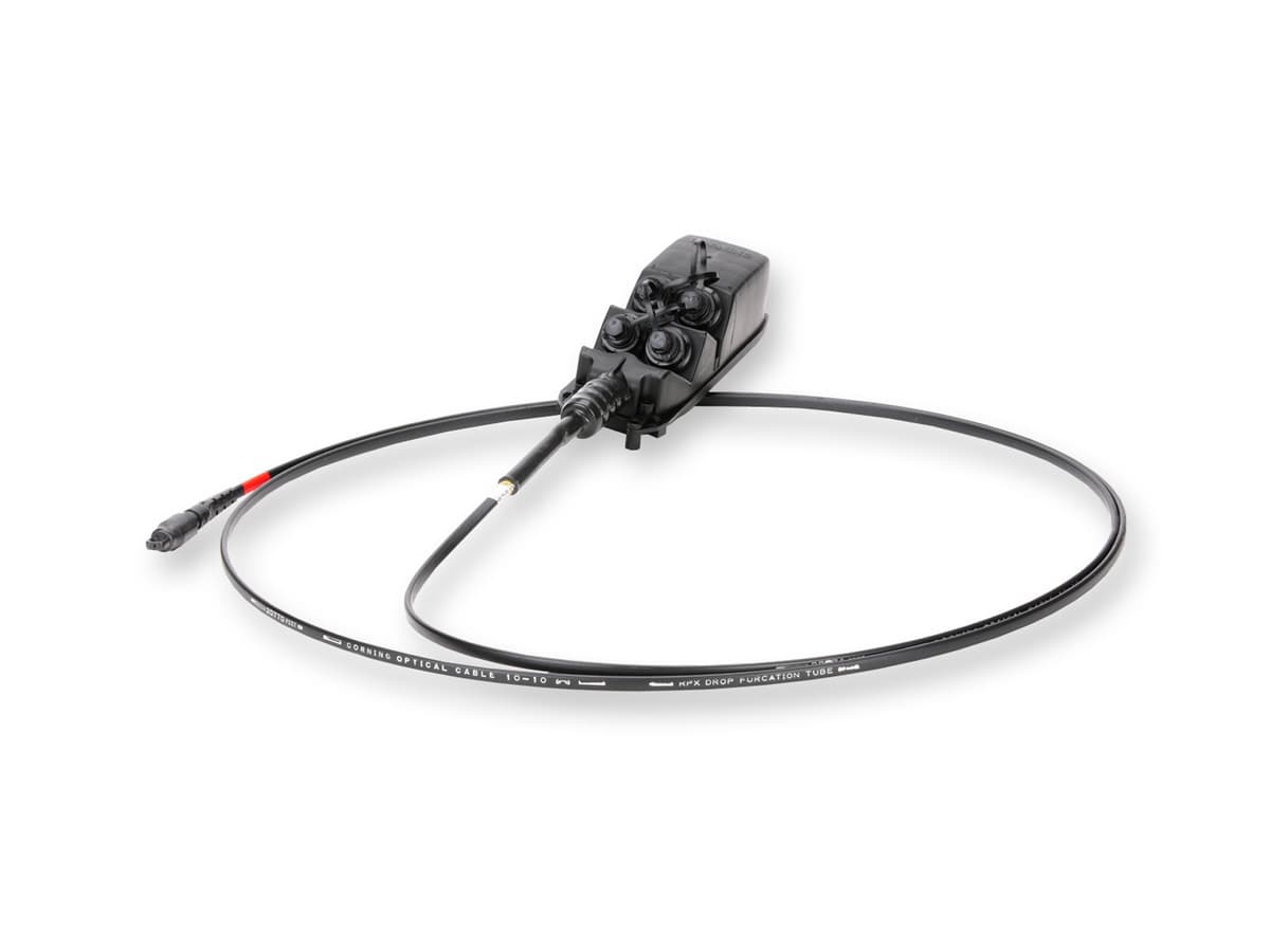 Corning MTB-0444TD200FW-P - Multiport Terminal Mtb, 04 Port, 44 - Sm Scapc Sm Connector, Wall/pole/pedestal Mount, 200 Ft Stub Of Sst Flat Toneable Drop Cable
