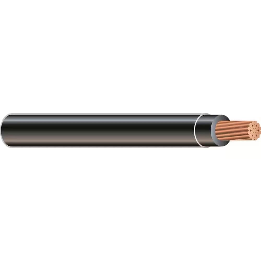20-units min. Patriot Power &Communications Inc.  Wire, Thhn, 3/0, Stranded, Black - THHN3/0STRBLK