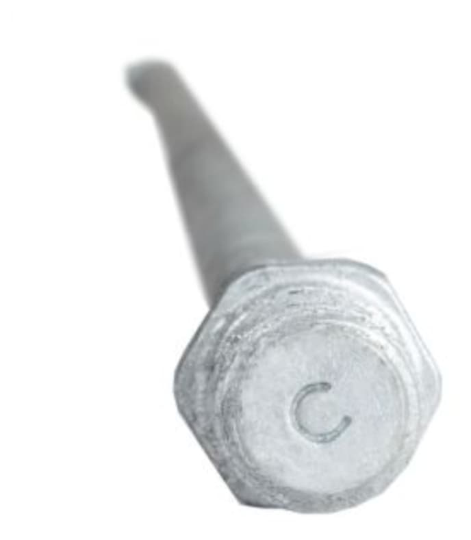 Hubbell 12334P - Anchor Power Installed Rod 1 In X 7 Ft Long Rus Listed Galvanized 12334p