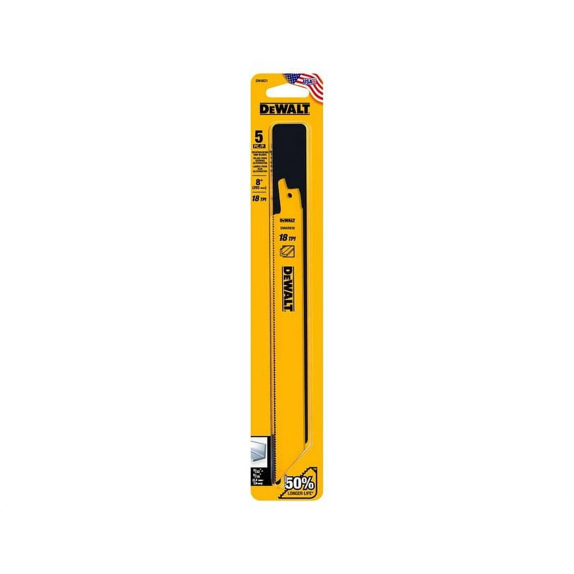 5-units min. Black & Decker 8in 18tpi Stgt Bk Bld-5pk - DW4821