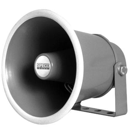 2-units min. Speco Technologies 6" PA horn 15watt/4 ohm - SPC-10/4