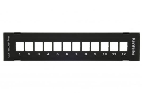 Wirewerks WW-000830 - Keywerks 12 Ports Wall Mount Patch Panel, Empty
