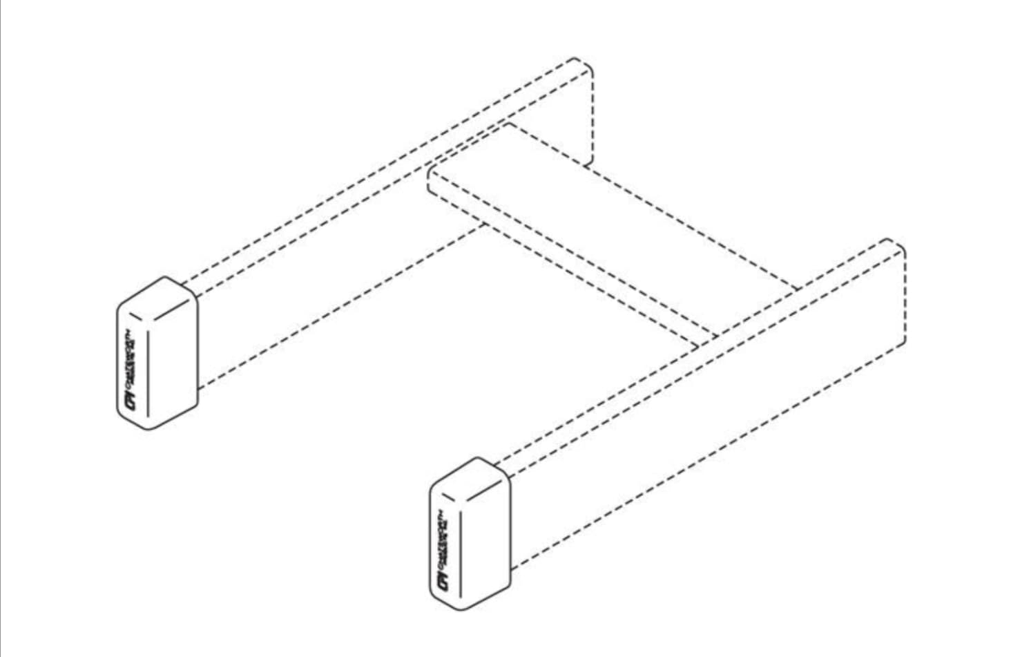 Chatsworth Products (CPI) 10642-001 - Rubber End Caps One Pair