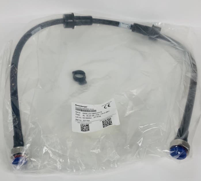 3-units min. Rosenberger 1/2inch R Jumper Assembly; Din 7/16 Male Straight W/ Rjb Weatherproofing Boot To Din7/16 Male Straight W/ Rjb Weatherproofing Boot, 4 Ft Length. Factory Tested - SLJ12RPW-60M60M-4FT-00