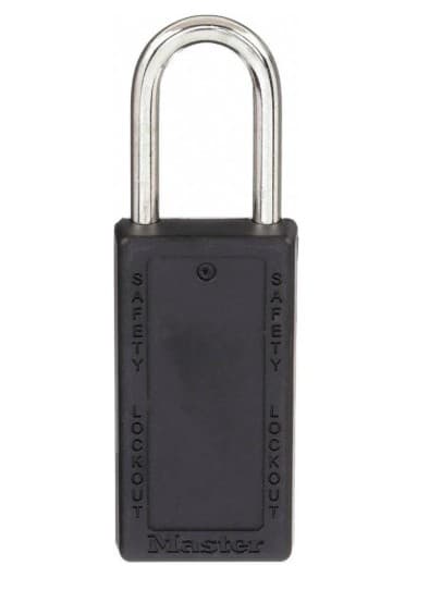 5-units min. Master Lock ZENEXÉ THERMOPLASTIC SAFETY PADLOCK, 1-1/2IN (38MM) WIDE WITH 1-1/2IN (38MM) SHACKLE - 411KAS12