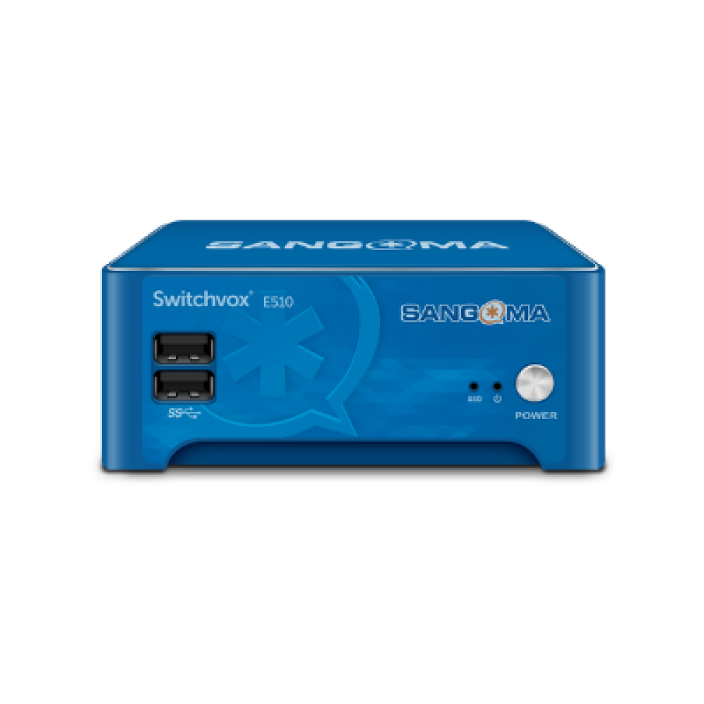 Sangoma 1ASE510000LF - Switchvox E510 IP PBX Appliance, 150 Phones / 50 Concurrent Calls, SSD