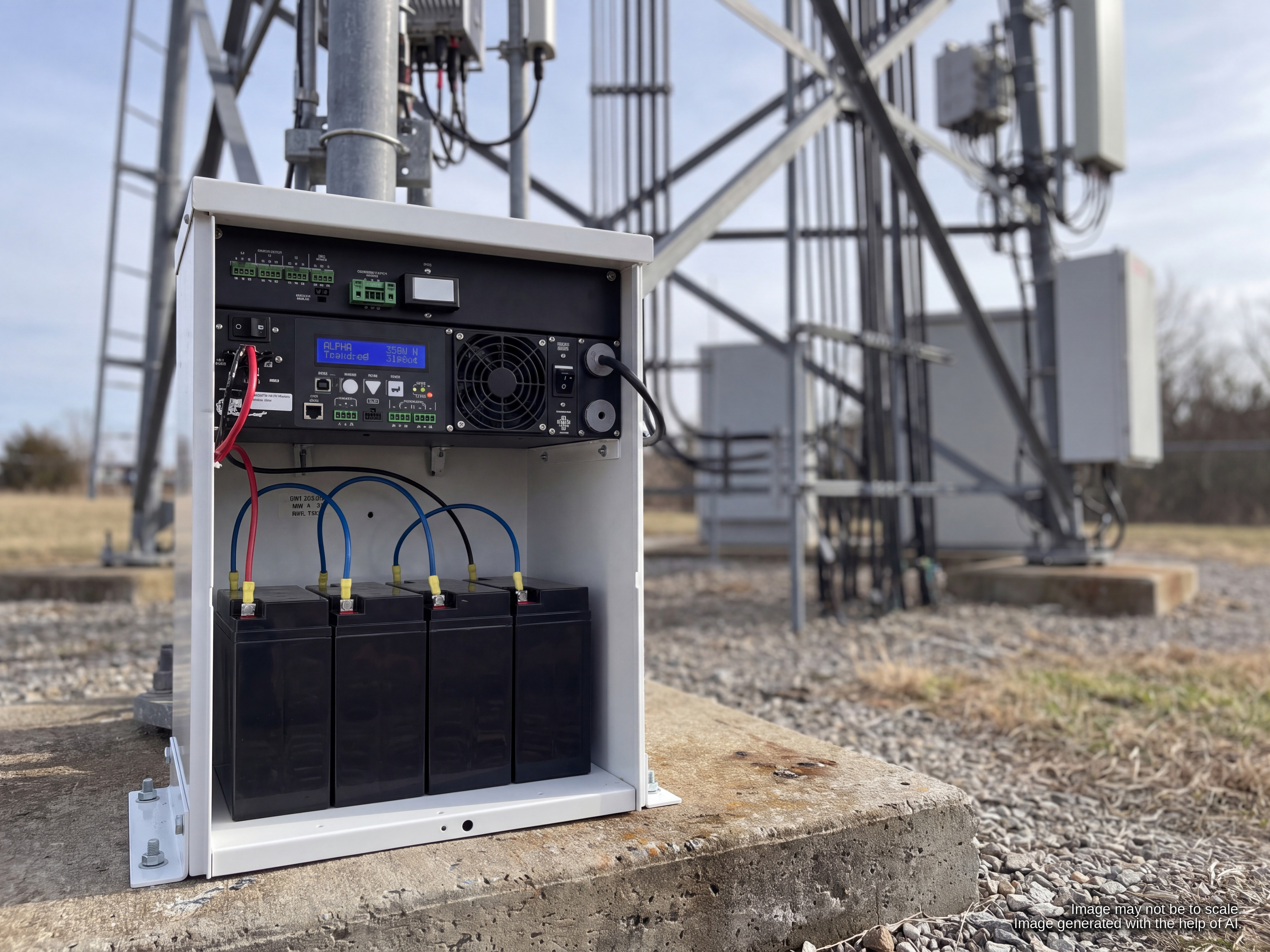 Alpha Technologies 017-243-22 - Micro 350 Outdoor UPS & NEMA 3R Enclosure, 350VA/W, 48VDC, SNMP