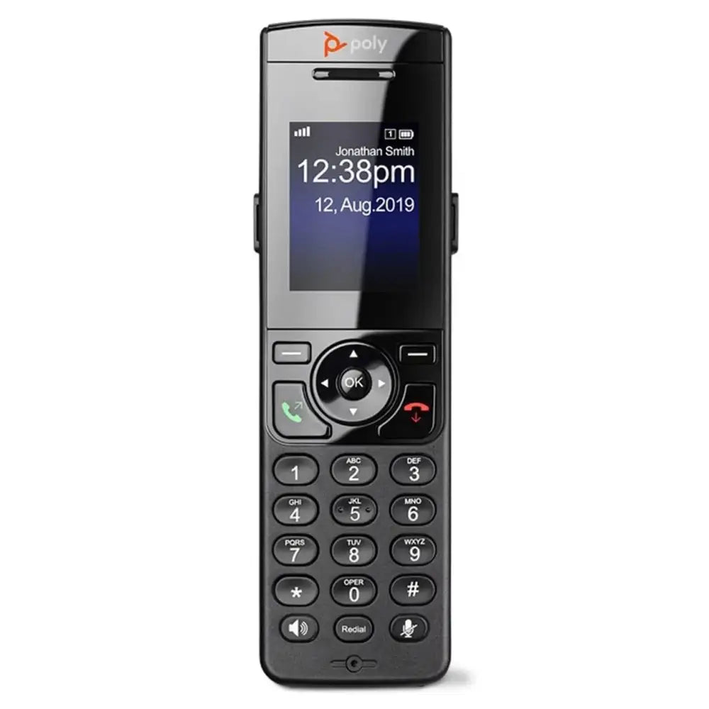 2-units min. Polycom 2200-49235-001 - VVX D230 DECT Cordless Handset, 8 Lines, 2" Color Display