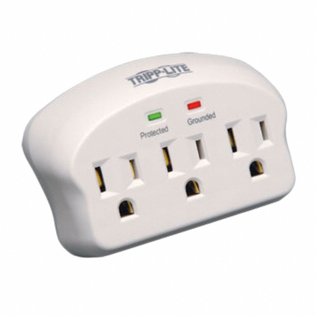 13-units min. Eaton Tripp Lite SK3-0 - Protect It! 3-Outlet Direct Plug-In Surge Protector, 735 J, 2 Diagnostic LEDs - SK3-0