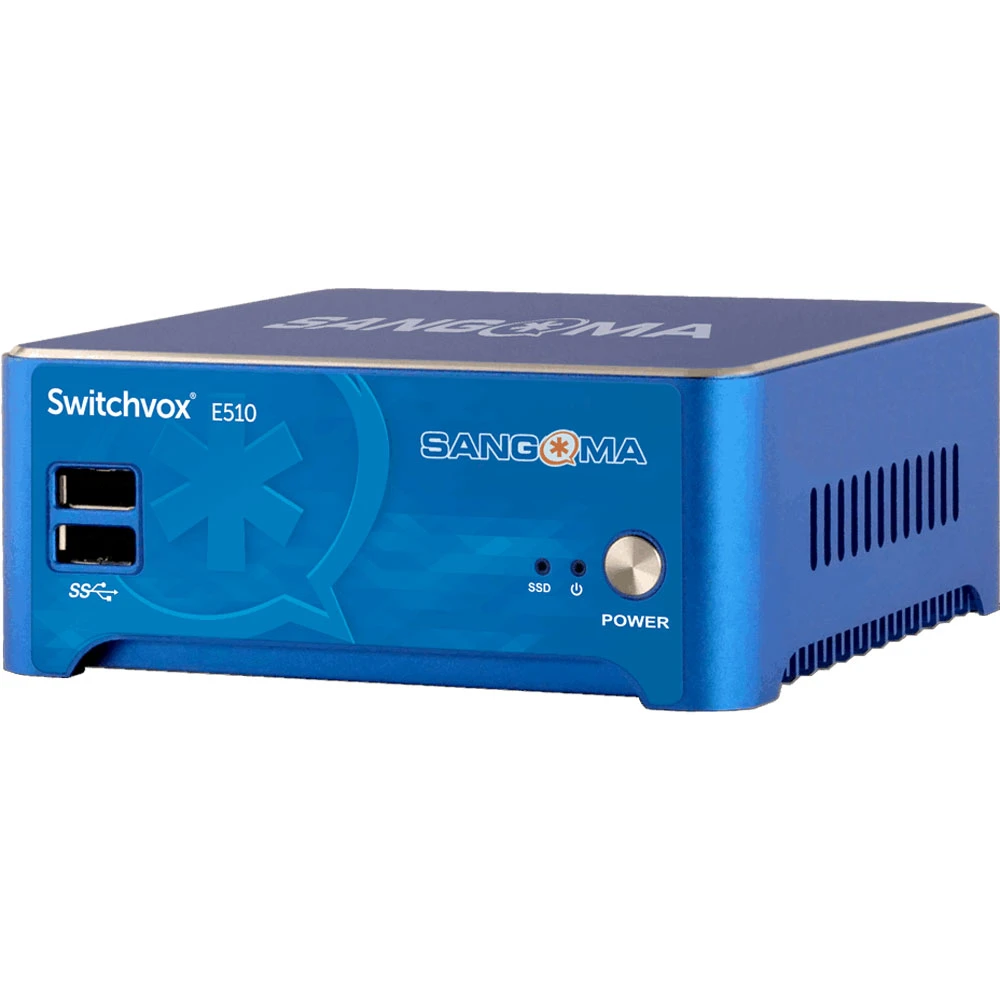 Sangoma 1ASE510000LF - Switchvox E510 IP PBX Appliance, 150 Phones / 50 Concurrent Calls, SSD