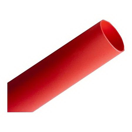 3M FP0.375RD48"L - 3/8" Heat Shrink Thinwall Tubing 48" Red