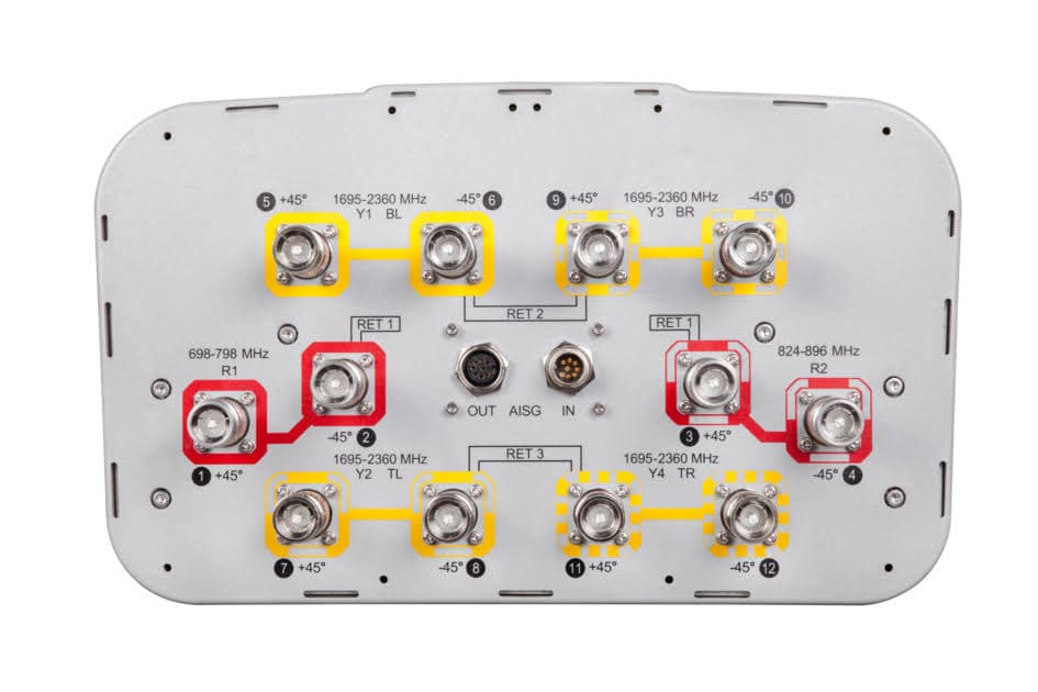 CommScope SBJAH4-1D65B-DL - Multi-band Antenna 12 Port, 698787, 824-894 And 2 X 16952360