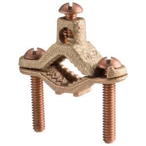 10-units min. Premier - Ground clamp for waterpipe size 1.25 inch to 2 inch. wire size #2 stranded to #10 solid - PT-KP-2-IMP - PT-KP-2-IMP