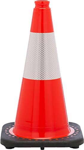 7-units min. JBC Safety Plastic JBC Traffic Cone 18 Inch with collar - RS45015C3M6