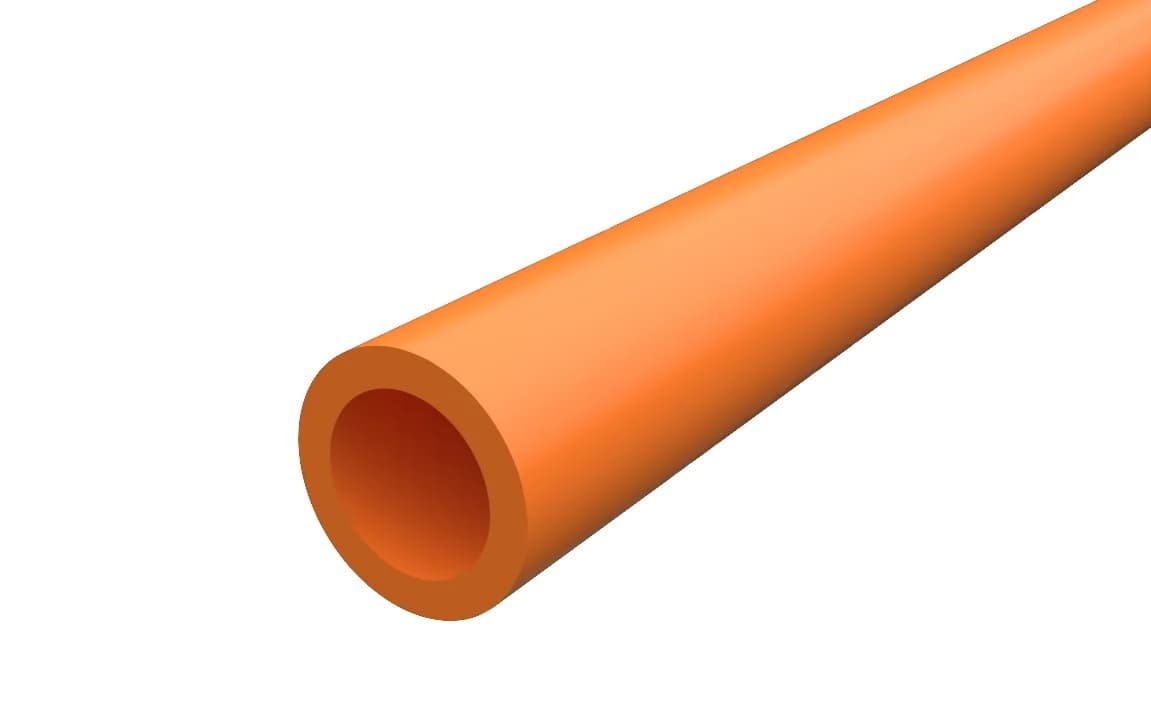 Dura-Line 10014406 - 1-way, 14/10mm Microduct, Orange Hdpe, Tracer